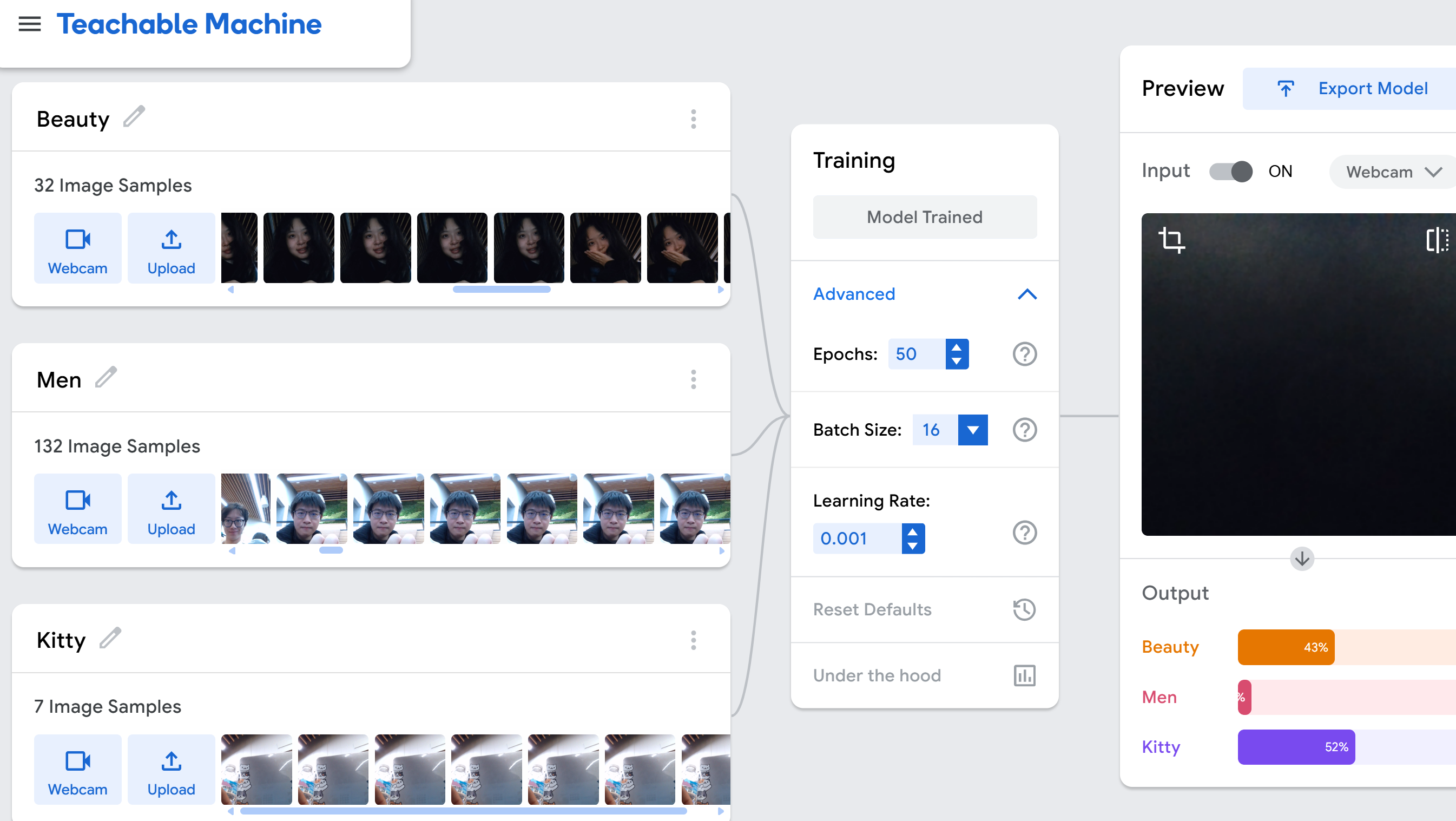 Machine Learning screenshot